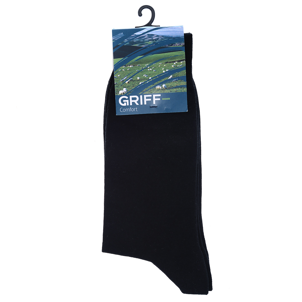 НоскиМ2 НоскиМ2Мужские носки Griff Comfort с удлиненным паголенком изготовлены из высококачественного волокна - хлопок SeaCell. Комфортная широкая резинка пресс-контроль не сдавливает и комфортно облегает ногу. Обладают повышенной прочностью, благодаря усиленной
