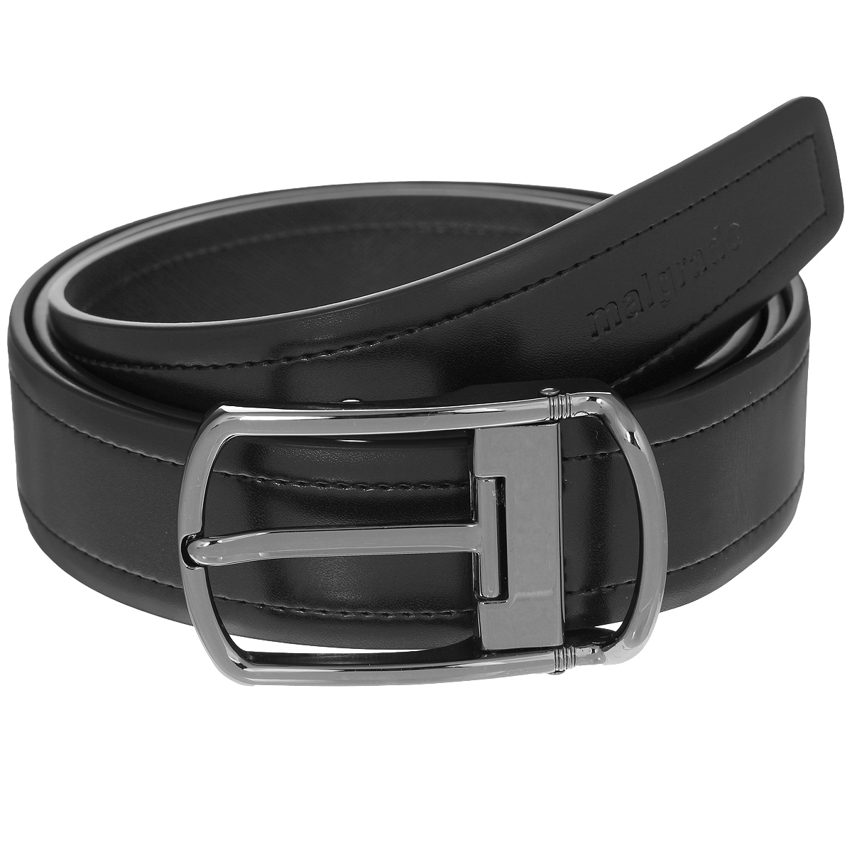 РеменьPGW60-XYX109 Black РеменьPGW60-XYX109 BlackСтильный мужской ремень станет удачным дополнением для тех, кто ценит качество и креатив. Ремень выполнен из натуральной гладкой кожи с декоративной отстрочкой. Изделие застегивается на металлическую пряжку с зеркальной полировкой. Ремень - очень важная часть гардероба и к его выбору стоит относиться очень серьезно. Такой ремень дополнит ваш образ, стиль и статус.