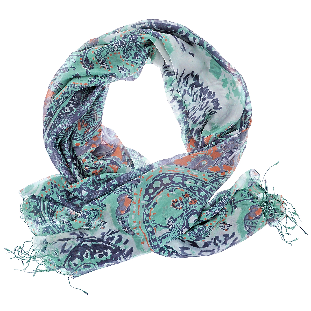 ПалантинS-PAISLEY.ANIMAL/GOLD ПалантинS-PAISLEY.ANIMAL/GOLDПалантин выполнен из натурального шелка. Рисунок этого женского палантина рождает образ таинственного Востока. В нем звучат мотивы персидских тканей, одежд и ковров, овеянных для европейцев особой тонкой магией. Доминирует в композиции элемент бута - легендарный индо-персидский символ в виде слезы, восточного огурца, стилизованной пальмовой ветви. Этот символ - поистине золотой сон европейской моды.