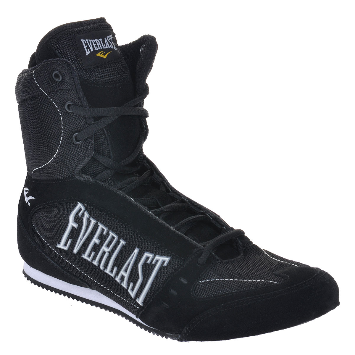 Боксерки мужские High-Top Competition. 527527 Боксерки мужские High-Top Competition. 527527Классические высокие боксерки Everlast High-Top Competition плотно фиксируют стопу, сохраняя максимум подвижности. Подошва, изготовленная из специальной резины, обеспечивает максимальное сцепление даже с влажной поверхностью, а специальные амортизаторы EVA гарантируют вам комфорт и мягкость движений. Сделаны и прочной замши и нейлона согласно всем современным требованиям бокса.