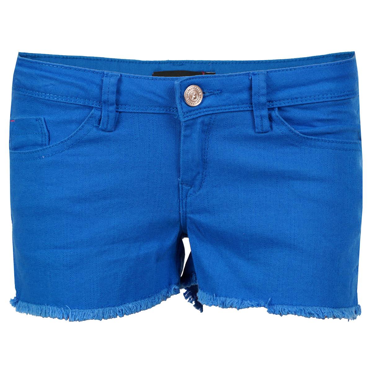 ШортыSHCOTSEVEN1 LY BLU112 ШортыSHCOTSEVEN1 LY BLU112Стильные женские шорты Tally Weijl, изготовленные из натурального хлопка с небольшим добавлением эластана, необычайно мягкие и приятные на ощупь, не сковывают движения, обеспечивая наибольший комфорт. Модель с ширинкой на застежке-молнии на талии застегивается на пуговицу, имеются шлевки для ремня. Спереди шорты дополнены двумя втачными карманами и одним секретным кармашком, сзади имеются два накладных кармана. Низ изделия не обработанный и оформлен бахромой. Эти шорты идеальный вариант на жаркие летние дни.