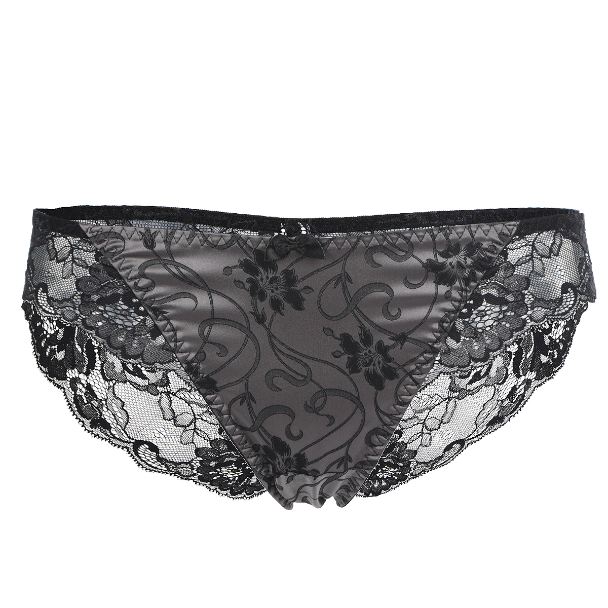 Трусы женские. R2280-23R2280-23 Трусы женские. R2280-23R2280-23Женские трусы Ardi выполнены из тонкого эластичного кружева. Передняя деталь изготовлена из эластичного жаккардового полотна, сзади - соблазняющий ажур. Сзади расположен центральный шов. Спереди модель декорирована небольшим атласным бантиком. Ластовица из хлопка.