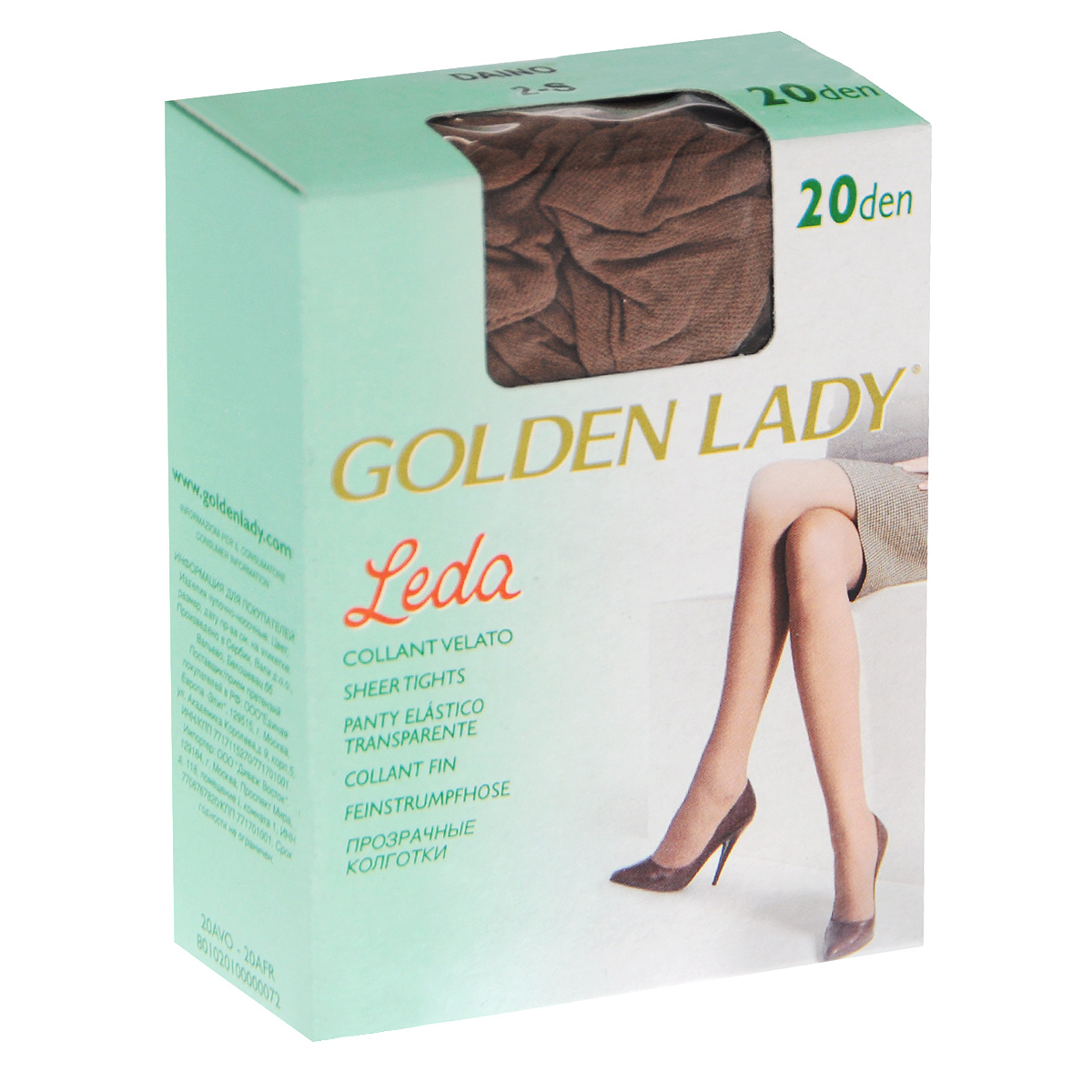 Колготки женские Leda 2020AVO Колготки женские Leda 2020AVOТонкие колготки Golden Lady Leda с комфортными швами. Плотность: 20 den.