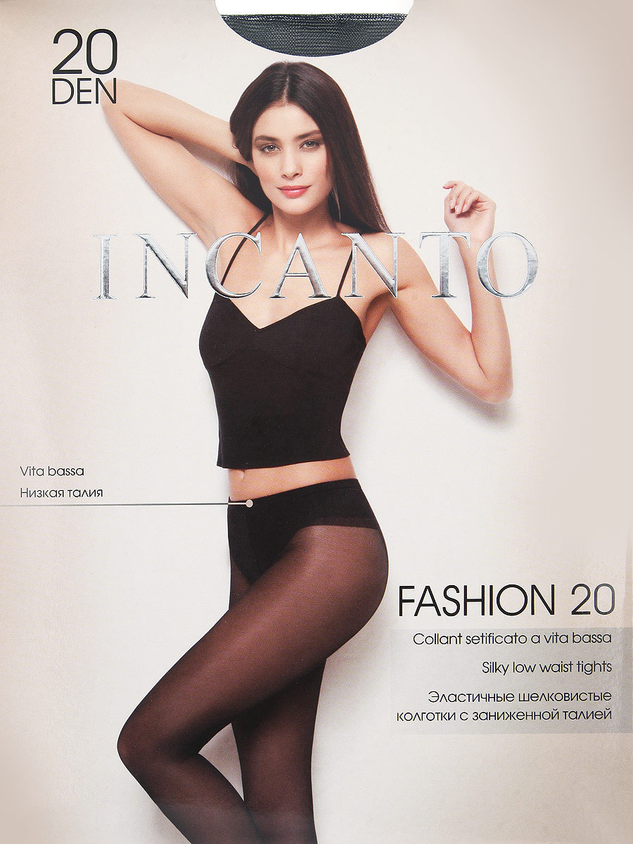 Колготки Fashion 20Fashion 20 Колготки Fashion 20Fashion 20Эластичные шелковистые колготки с заниженной талией. Комфортный широкий пояс, гигиеническая ластовица, прозрачный укрепленный мысок. Плотность: 20 den.
