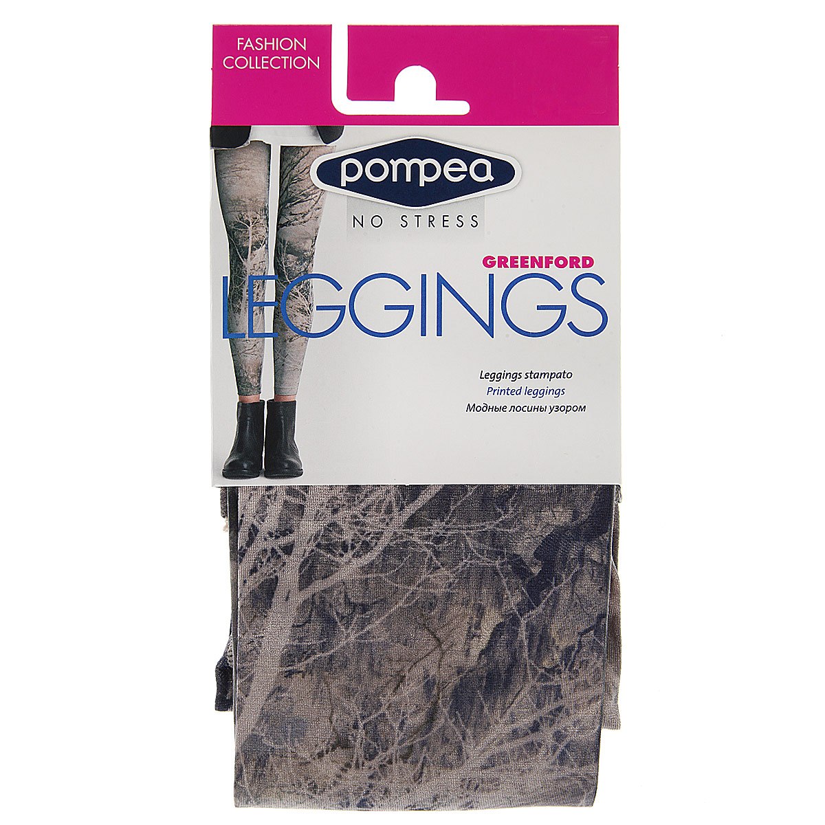 Леггинсы90768957_Nature Леггинсы90768957_NatureМодные женские леггинсы Pompea Greenford Fashion изготовлены из эластичного материала. Леггинсы на талии имеют широкую уплотненную мягкую резинку. Модель обтягивающего силуэта выгодно подчеркнет достоинства вашей фигуры. Такие леггинсы вы можете носить с туникой, длинной футболкой или майкой. Они послужат отличным дополнением к вашему гардеробу, в них вы будете чувствовать себя комфортно и уютно.