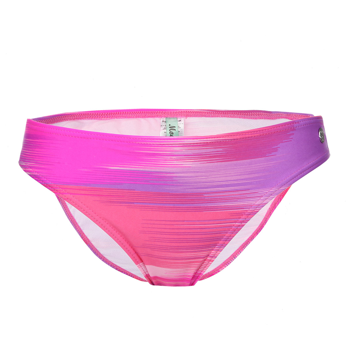 Купальные трусы женские. L-SM-1704L-SM-1704 PINK Купальные трусы женские. L-SM-1704L-SM-1704 PINKКупальные трусики Moodo выполнены из эластичного материала - нейлона с небольшим добавлением эластана. Модель оформлена принтом в тонкую полоску и круглой металлической пластиной с гравировкой. Трусики с низкой посадкой помогут выглядеть изысканно и элегантно на пляже или в бассейне. Модная расцветка и классический дизайн позволяют комбинировать эти трусики с лифами различных фасонов и цветов.