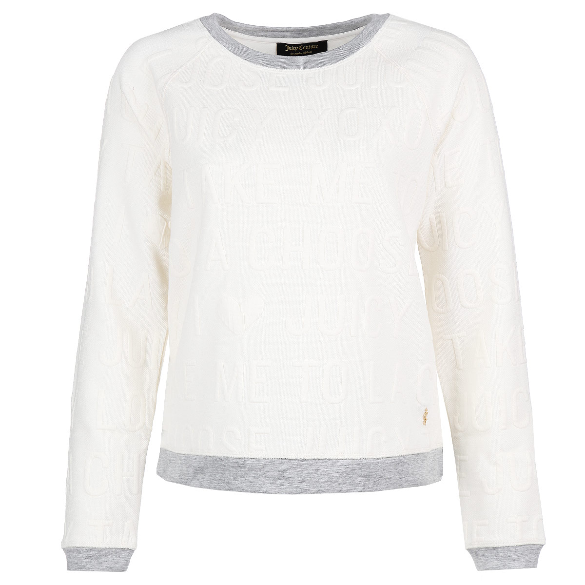 ДжемперWFKT34535/144 ДжемперWFKT34535/144Стильный женский джемпер Juicy Couture, изготовленный из высококачественного трикотажного материала, мягкий и приятный на ощупь, не сковывает движений и обеспечивает наибольший комфорт. Модель с круглым вырезом горловины и длинными рукавами великолепно подойдет для создания образа в стиле Casual. Джемпер оформлен объемными надписями на английском языке. Низ джемпера, манжеты рукавов и вырез горловины дополнены эластичными резинками. Этот джемпер послужит отличным дополнением к вашему гардеробу. В нем вы всегда будете чувствовать себя уютно и комфортно в прохладное время года.