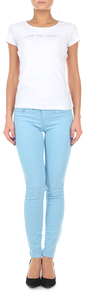 БрюкиSPACOGAGA04 Q8/BLU099 БрюкиSPACOGAGA04 Q8/BLU099Стильные женские брюки Tally Weijl созданы специально для того, чтобы подчеркивать достоинства вашей фигуры. Модель зауженного кроя и заниженной посадки станет отличным дополнением к вашему современному образу. Застегиваются брюки на пуговицу в поясе и ширинку на застежке-молнии, имеются шлевки для ремня. Спереди модель оформлена двумя втачными карманами и одним небольшим секретным кармашком, а сзади - двумя накладными карманами. Эти модные и в тоже время комфортные брюки послужат отличным дополнением к вашему гардеробу. В них вы всегда будете чувствовать себя уютно и комфортно.