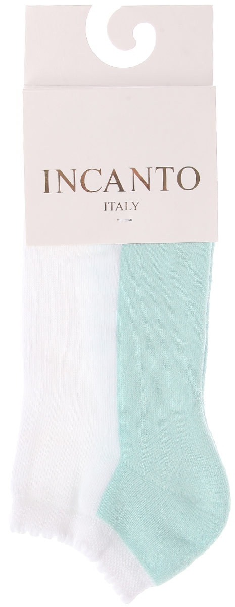 НоскиIBD731004_Bianco, Aqua НоскиIBD731004_Bianco, AquaЖенские носки Incanto Collant с невысоким паголенком изготовлены из высококачественного сырья. По паголенку проходит кружевной узор подковки. Модель дополнена махровыми вставками. Носки очень мягкие на ощупь, а резинка плотно облегает ногу, не сдавливая ее, благодаря чему вам будет комфортно и удобно.