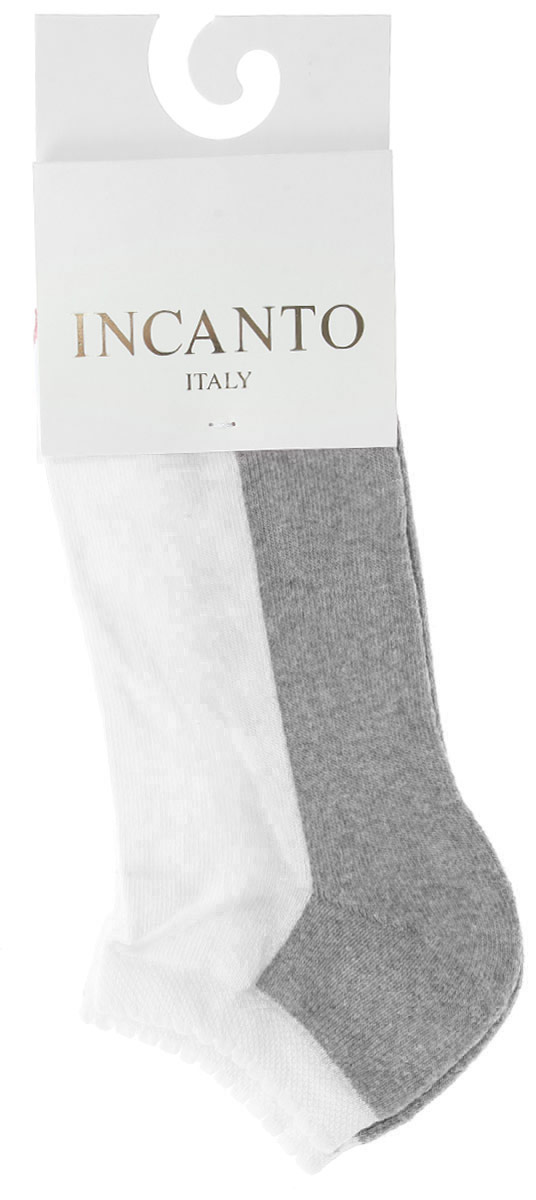 НоскиIBD731004_Bianco, Aqua НоскиIBD731004_Bianco, AquaЖенские носки Incanto Collant с невысоким паголенком изготовлены из высококачественного сырья. По паголенку проходит кружевной узор подковки. Модель дополнена махровыми вставками. Носки очень мягкие на ощупь, а резинка плотно облегает ногу, не сдавливая ее, благодаря чему вам будет комфортно и удобно.