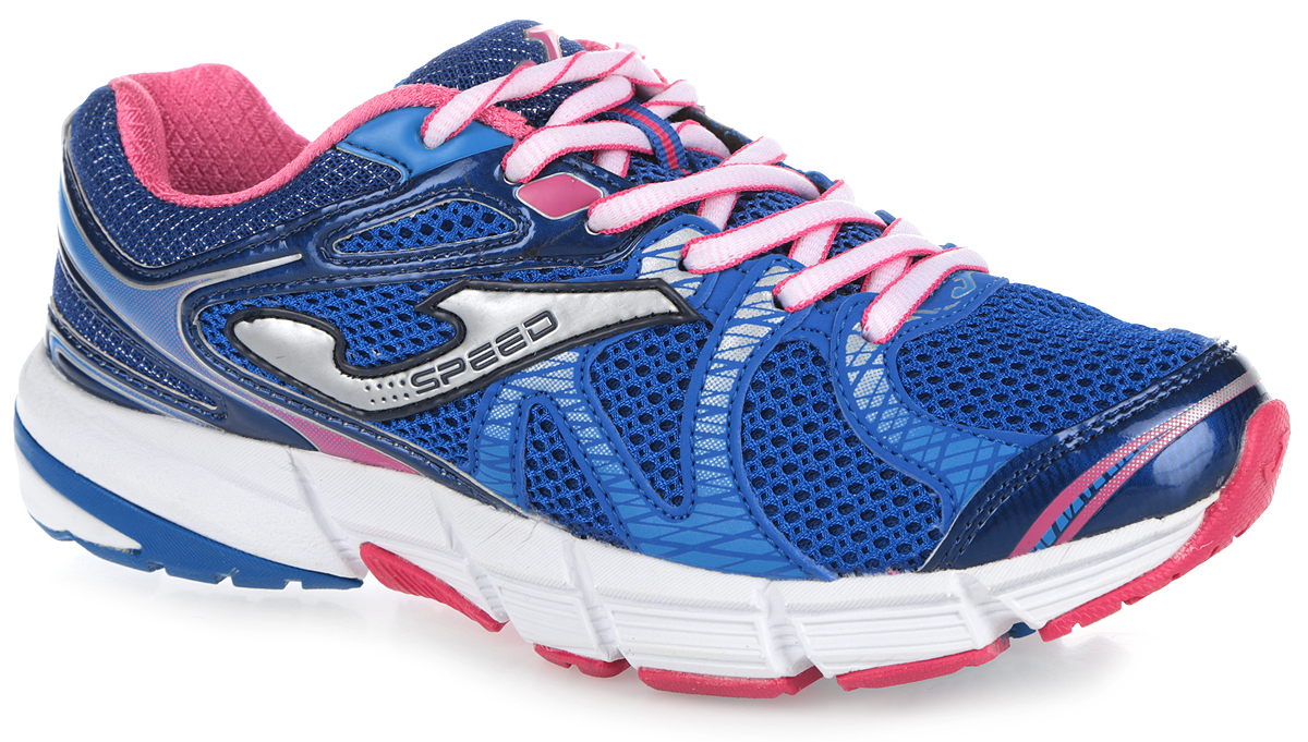 КроссовкиR.SPEDLS-503 КроссовкиR.SPEDLS-503Женские кроссовки Speed от Joma идеально подходят для умеренных тренировок и спортивной ходьбы. Верх модели выполнен из сетчатого текстиля и дополнен вставками из синтетической кожи. На язычке, на заднике и по бокам изделие оформлено фирменным логотипом. Шнуровка надежно фиксирует обувь на ноге. Внутренняя конструкция модели выполнена по технологии перчатки, которая оборачивает вашу стопу и помогает работе связок и сухожилий. Стелька EVA с текстильной поверхностью гарантирует максимальный комфорт при движении. Подошва с системой стабилизации Pulsor Dio обеспечивает отличную амортизацию. Рельефный рисунок подошвы предотвращает скольжение. В таких кроссовках вашим ногам будет комфортно и уютно. Они подчеркнут ваш стиль и индивидуальность!