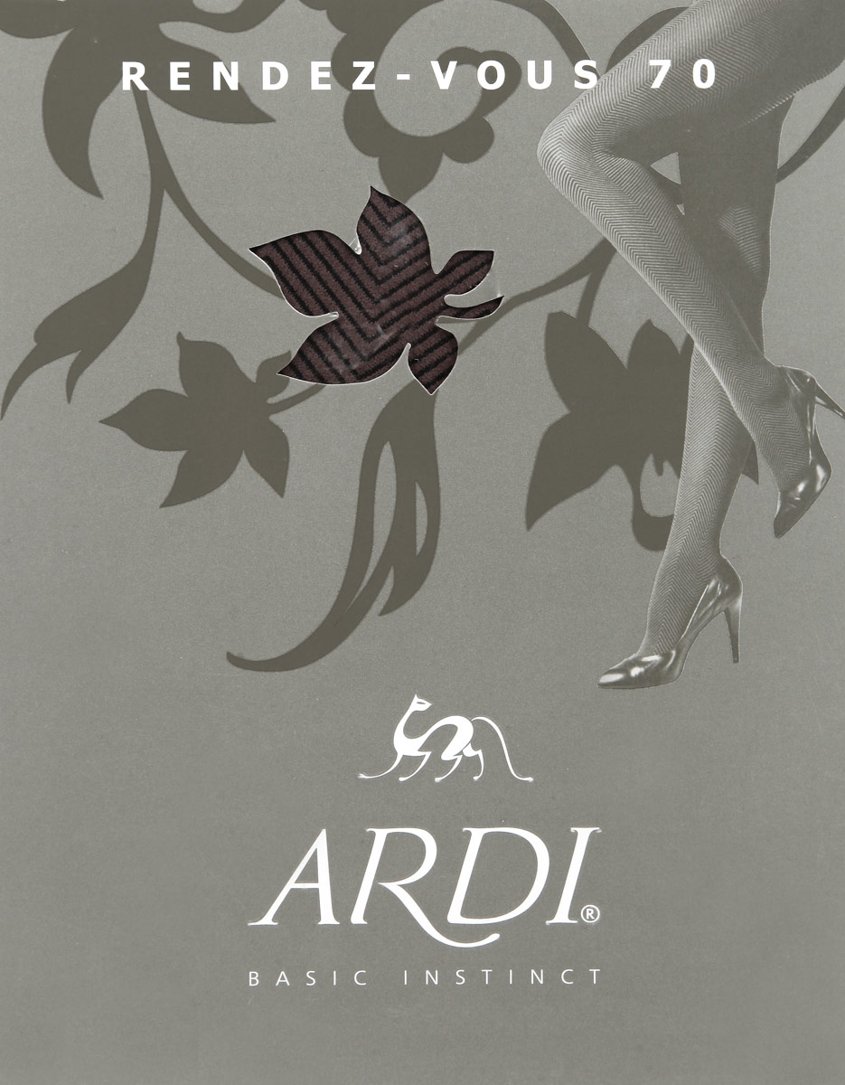 Колготки Rendez-Vous 70Rendez-Vous 70 Колготки Rendez-Vous 70Rendez-Vous 70Плотные не прозрачные колготки Ardi Rendez-Vous 70, изготовленные из высококачественного комбинированного материала, идеально дополнят ваш образ в прохладную погоду. Модель с фантазийным рисунком в полоску поможет вам в создании индивидуального, неповторимого образа. Гладкие и мягкие на ощупь колготки с формованной стопой имеют комфортные плоские швы и хлопчатобумажную ластовицу. В таких колготках вашим ножкам будет комфортно и удобно! Плотность 70 den.