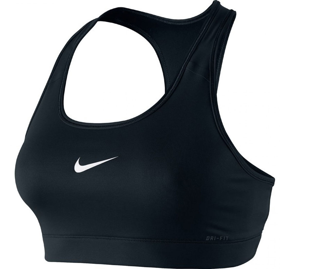 Топ375833-010 Топ375833-010Стильный топ-бра Nike New Pro, выполненный из специального вентилируемого материала Dri-FIT, плотно прилегает к телу и обеспечивает надежную поддержку груди. Эластичная лента под грудью обеспечивает комфортную посадку. Т-образная спинка с низкой посадкой не мешает естественным движениям. Низкопрофильные укрепленные швы по бокам, на лямках отлично смотрятся и не натирают кожу. Отличный вариант для занятий спортом!