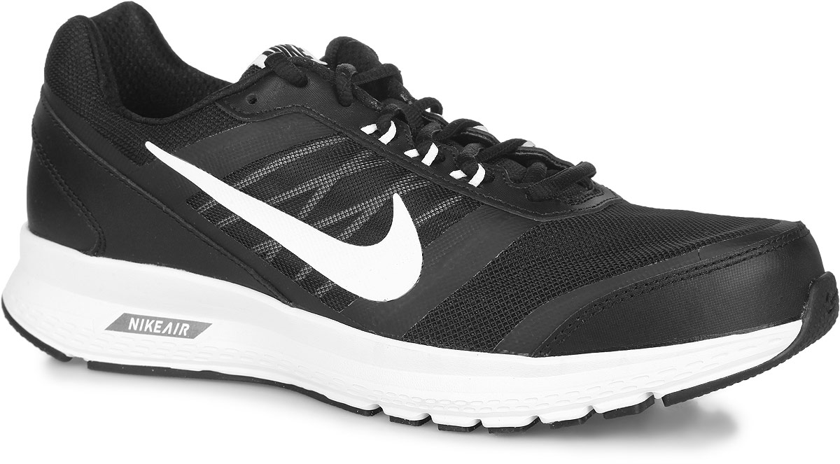 Кроссовки для бега мужские Air Relentless 5. 807092-001 - Nike807092-001 Кроссовки для бега мужские Air Relentless 5. 807092-001 - Nike807092-001Мужские беговые кроссовки Nike Air Relentless 5 обеспечивают невесомый комфорт при ежедневных тренировках. Модель выполнена из сетчатого текстиля, для оптимальной воздухопроницаемости, искусственных материалов и дополнена вставками из натуральной кожи для лучшей поддержки. Верх изделия оформлен классической шнуровкой, которая надежно зафиксирует обувь на ноге. Подкладка и стелька изготовлены из текстиля. По бокам и язычке кроссовки декорированы логотипом бренда. Система поддержки средней части стопы гарантирует надежную фиксацию. Скрытый модуль Nike Air в области пятки обеспечивает превосходную амортизацию, что придает мягкость движений и комфорт при беге. Защитный барьер по краям подошвы предназначен для мягкого перехода с пятки на носок. Подошва с рельефным протектором - для отличного сцепления с поверхностью.