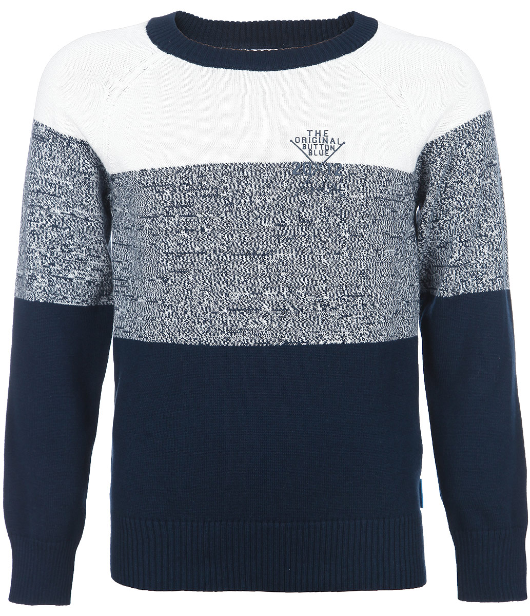 Джемпер116BBBB3101 Джемпер116BBBB3101Модный джемпер для мальчика Button Blue подарит вашему малышу комфорт и удобство в прохладные дни. Изготовленный из эластичного хлопка, он необычайно мягкий и приятный на ощупь, не сковывает движения малыша и позволяет коже дышать, не раздражает даже самую нежную и чувствительную кожу ребенка, обеспечивая наибольший комфорт. Джемпер с длинными рукавами реглан и круглым вырезом горловины превосходно тянется и отлично сидит. Горловина, манжеты рукавов и низ джемпера связаны резинкой. Оригинальный современный дизайн и модная расцветка делают этот джемпер модным и стильным предметом детского гардероба. В нем ваш малыш будет чувствовать себя уютно и комфортно и всегда будет в центре внимания!