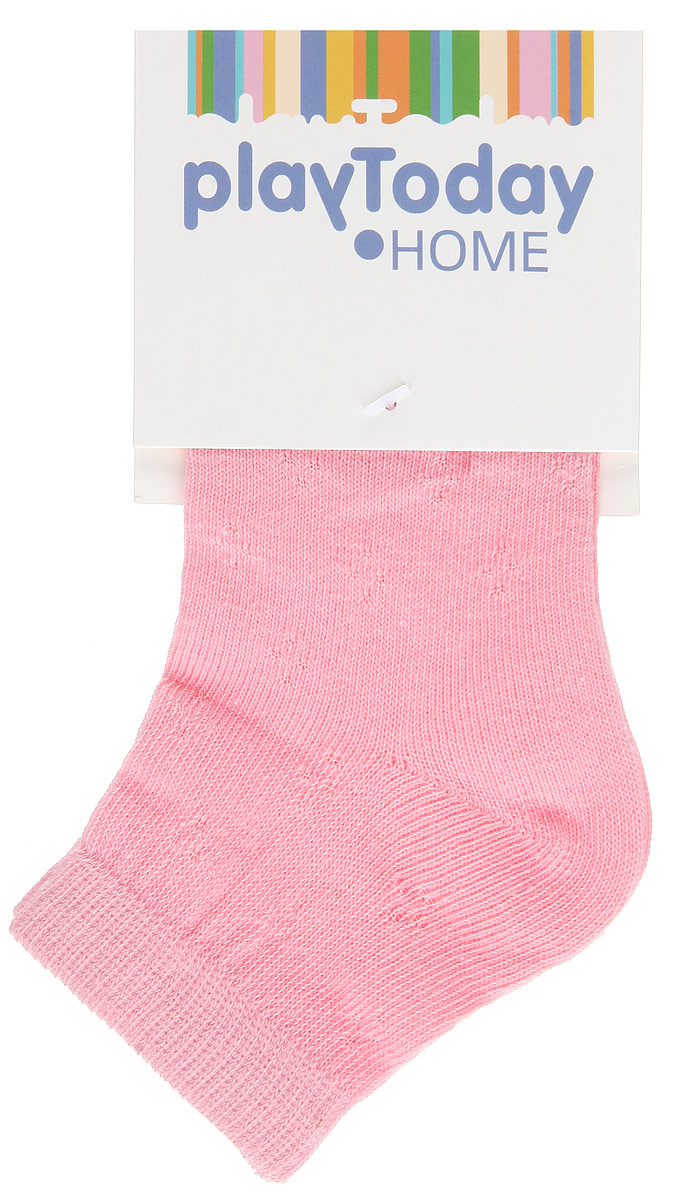 Носки для девочки Home. 166011166011 Носки для девочки Home. 166011166011Удобные носки для девочки PlayToday Home, изготовленные из высококачественного материала, идеально подойдут вашей дочурке. Эластичная резинка плотно облегает ножку ребенка, не сдавливая ее, благодаря чему маленькой принцессе будет комфортно и удобно. Усиленная пятка и мысок обеспечивают надежность и долговечность. Носки оформлены ажурным рисунком.