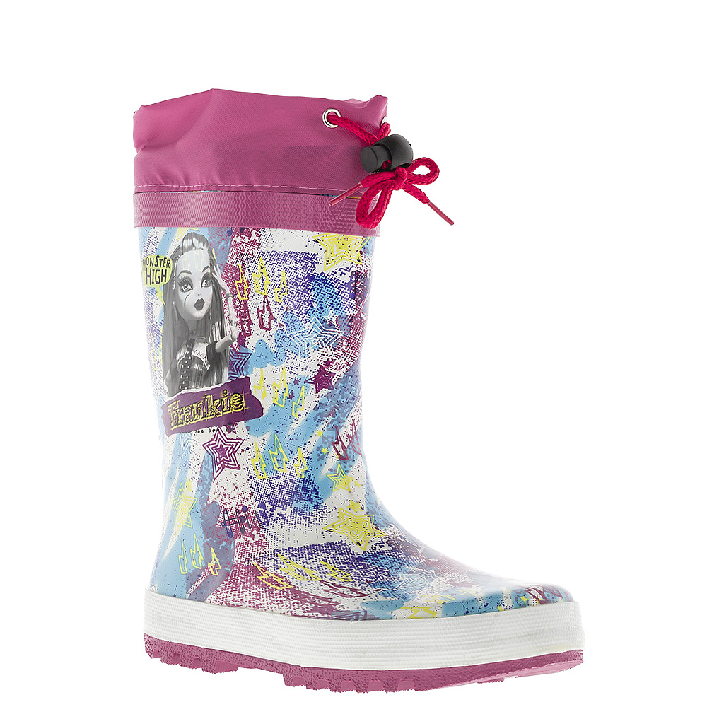 Сапоги резиновые для девочки Monster High, утепленные. 6070B_утепл.6070B_утепл. Сапоги резиновые для девочки Monster High, утепленные. 6070B_утепл.6070B_утепл.Утепленные резиновые сапоги Monster High от Kakadu превосходно защитят ноги вашей девочки от промокания в дождливый день. Сапоги, выполненные из резины, оформлены красочным принтом и изображением Фрэнки Штейн - героини мультсериала Monster High. Мягкая текстильная внутренняя поверхность и съемная стелька из ЭВА материала с верхней поверхностью из текстиля не дадут ногам замерзнуть. Текстильный верх голенища регулируется в объеме за счет шнурка со стоппером. Рельефная поверхность подошвы гарантирует отличное сцепление с любой поверхностью. Яркая и комфортная обувь с изображениями любимых персонажей порадует юных поклонниц мультсериала Monster High.