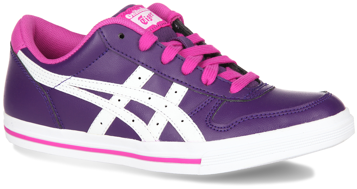 КроссовкиC4D1Y-3301 КроссовкиC4D1Y-3301Великолепные кроссовки Aaron GS от Onitsuka Tiger приведут в восторг вашу девочку. Модель выполнена из искусственной кожи и дополнена вставками из текстиля. Язычок оформлен фирменной нашивкой. Классическая шнуровка гарантирует удобство и надежно фиксирует модель на стопе. Стелька из EVA с текстильной поверхностью обеспечивает максимальный комфорт. Подошва с рифлением обеспечивает сцепление с любыми поверхностями. Удобные кроссовки - незаменимая вещь в гардеробе каждой девочки.