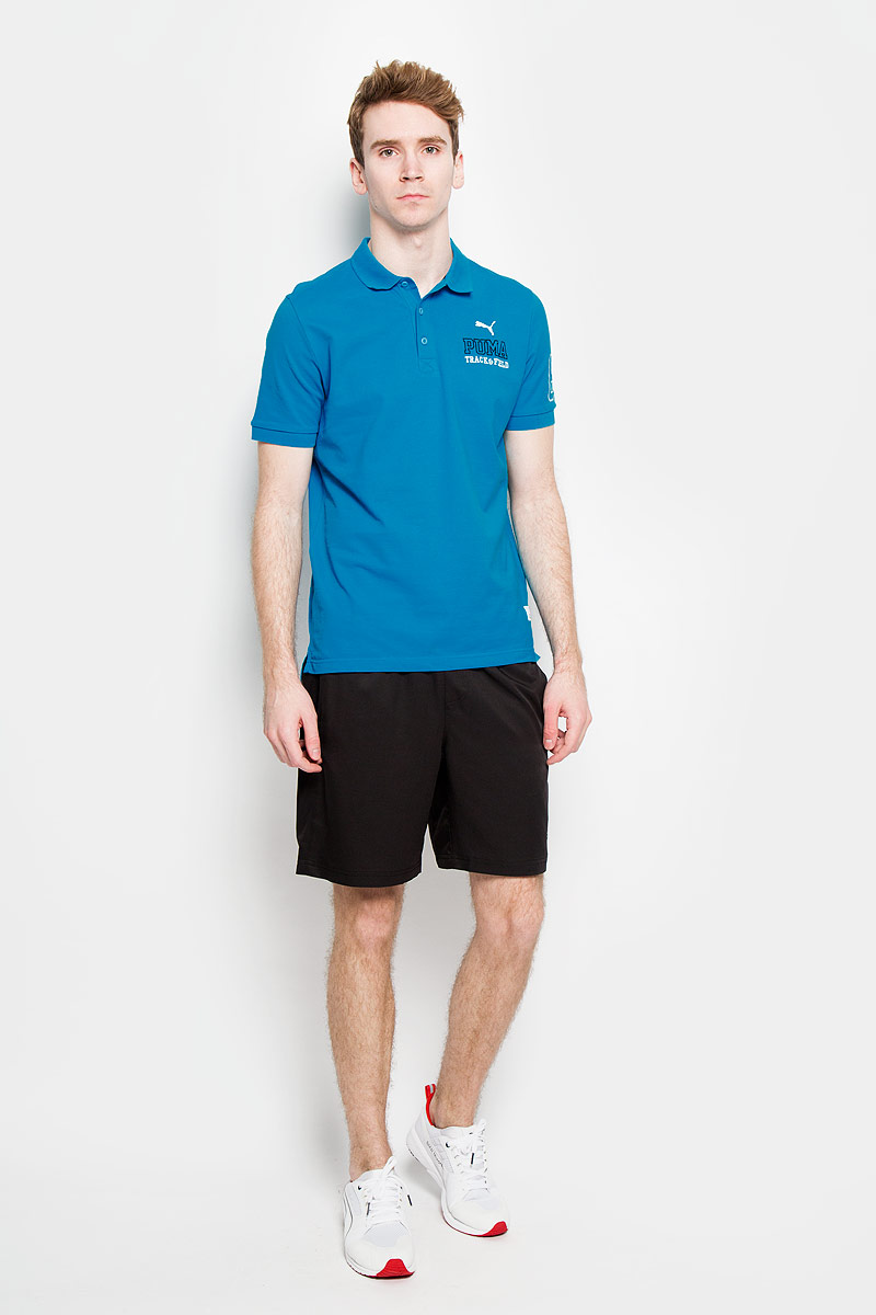Поло83654912 Поло83654912Стильная мужская футболка-поло Puma Style Athl, изготовленная из высококачественного натурального хлопка, обладает высокой теплопроводностью, воздухопроницаемостью и гигроскопичностью, позволяет коже дышать. Модель с короткими рукавами и отложным воротником - идеальный вариант для создания оригинального современного образа. Сверху футболка-поло застегивается на 3 пуговицы. Оформлена модель на груди и рукаве вышивкой. Такая футболка подарит вам комфорт в течение всего дня и послужит замечательным дополнением к вашему гардеробу.