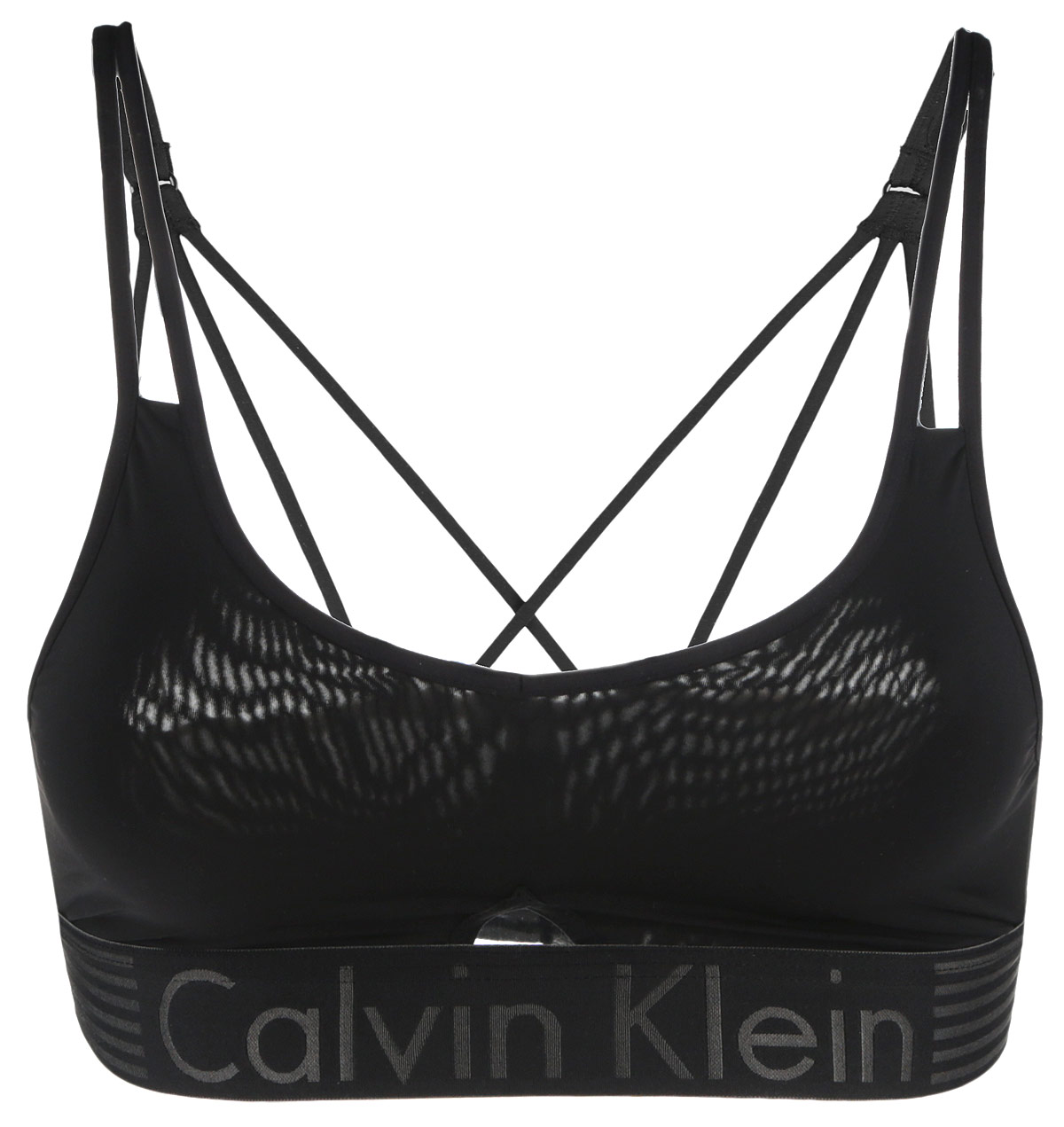 ТопQF1537E ТопQF1537EУдобный и практичный топ-бра Calvin Klein, выполненный из высококачественного эластичного полиамида, идеально подойдет для активного отдыха и занятий фитнесом, а также для повседневной носки. Модель на тонких бретелях имеет широкий эластичный пояс, украшенный логотипом производителя. Тонкие несъемные бретельки надежно фиксируют топ на плечах. Такая модель подарит вам комфорт в течение дня и станет отличным дополнением к вашему гардеробу.