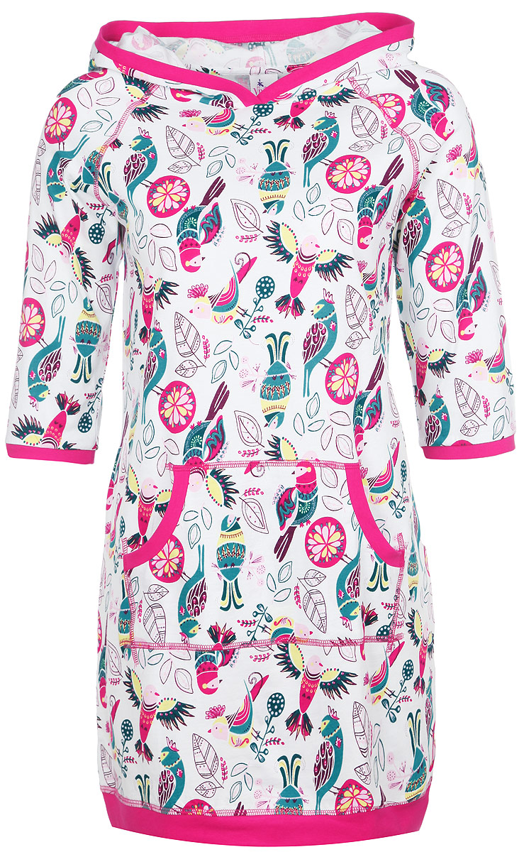 Платье домашнееAW15-UAT-LDG-454 love is Платье домашнееAW15-UAT-LDG-454 love isПочувствуйте расслабленность и уют, надев после трудового рабочего дня яркое и невероятно уютное домашнее платье Vivien. Платье свободного кроя с короткими рукавами-реглан и капюшоном. Модель оформлена оригинальным принтом. Рукава и низ изделия оформлены трикотажными манжетами. Модель дополнена накладным карманом кенгуру. Домашнее платье выполнено из натурального хлопка, благодаря чему оно необычайно мягкое и приятное на ощупь, не сковывает движения, позволяет коже дышать, не раздражает даже самую нежную и чувствительную кожу, обеспечивая наибольший комфорт. Домашняя одежда играет большую роль в гардеробе женщины, ведь каждой женщине хочется даже дома выглядеть привлекательной. Прекрасный вариант домашней одежды это замечательное платье. В таком платье каждая женщина будет чувствовать себя уютно и комфортно!