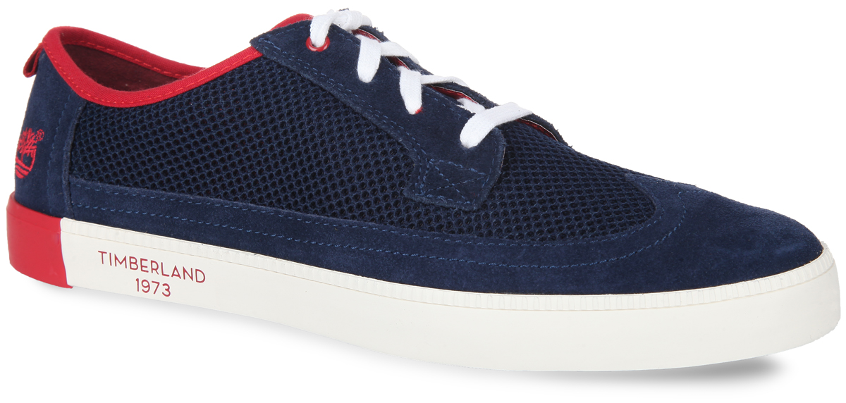 КедыTBLA18JQM КедыTBLA18JQMМодные мужские кеды Suede and Mesh Wingtip Oxford от Timberland заинтересуют вас своим дизайном с первого взгляда! Модель, изготовленная из сетчатого текстиля и натуральной замши, оформлена вышивкой в виде логотипа бренда. Шнуровка прочно зафиксирует обувь на вашей ноге. Стелька из материала EVA с текстильной поверхностью обеспечивает максимальный комфорт при движении. Ярлычок на заднике предназначен для удобства обувания. Рифление на подошве гарантирует идеальное сцепление с поверхностью. Стильные кеды займут достойное место в вашем гардеробе.