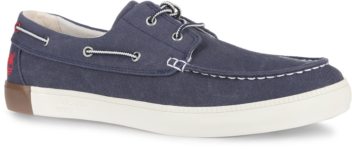 Топсайдеры мужские Newport Bay Boat Shoe. TBLA157TBLA1575M Топсайдеры мужские Newport Bay Boat Shoe. TBLA157TBLA1575MСтильные мужские топсайдеры Newport Bay Boat Shoe от Timberland не оставят вас равнодушным! Модель выполнена из прочного текстиля и декорирована на задней поверхности вышитым логотипом бренда, на мысе -декоративным внешним швом. Боковые стороны оформлены шнурками, пропущенными через металлическую фурнитуру. Удобная шнуровка прочно зафиксирует изделие на ноге. Стелька EVA с поверхностью из текстиля гарантирует комфорт и амортизацию при движении. Рифление на подошве обеспечивает отличное сцепление с любой поверхностью. Модные топсайдеры подчеркнут ваше чувство стиля!