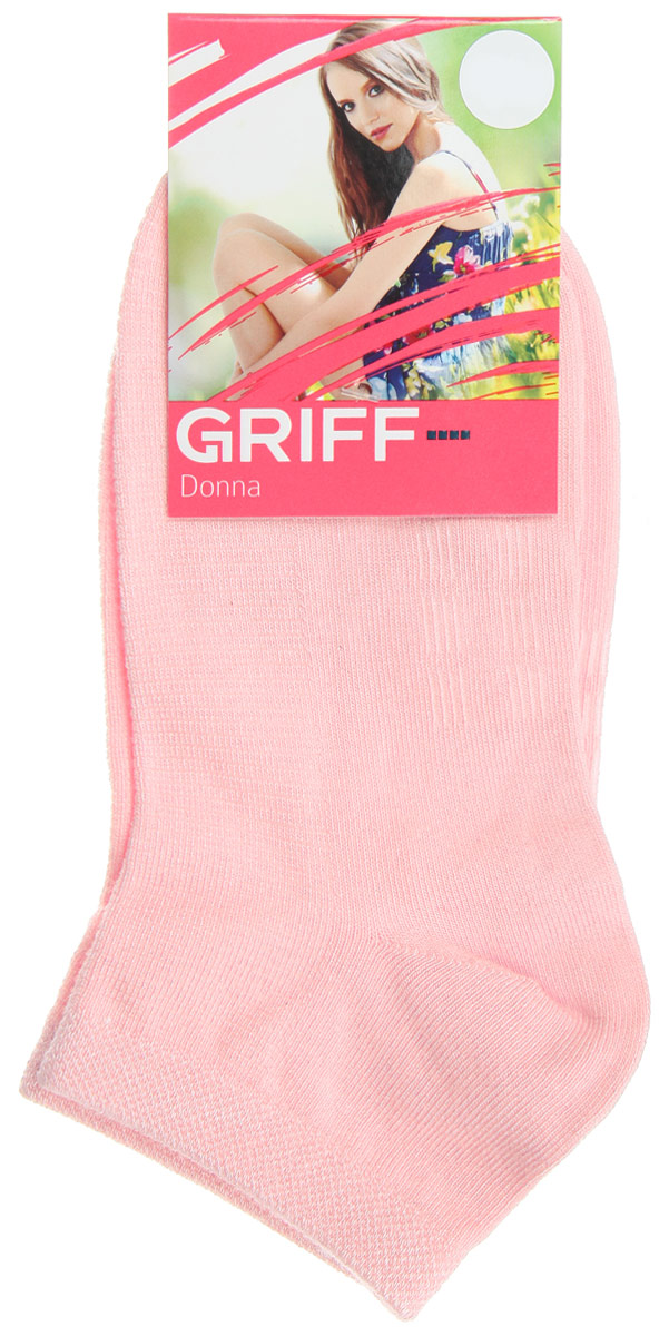 НоскиD4U5 НоскиD4U5Женские укороченные носки Griff изготовлены из высококачественного сырья. Однотонные носки очень мягкие на ощупь, а широкая резинка плотно облегает ногу, не сдавливая ее, благодаря чему вам будет комфортно и удобно. Усиленная пятка и мысок обеспечивают надежность и долговечность.