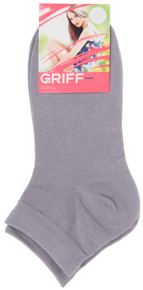 НоскиD4U3 НоскиD4U3Женские укороченные носки Griff изготовлены из высококачественного сырья. Однотонные носки очень мягкие на ощупь, а широкая резинка плотно облегает ногу, не сдавливая ее, благодаря чему вам будет комфортно и удобно. Усиленная пятка и мысок обеспечивают надежность и долговечность.