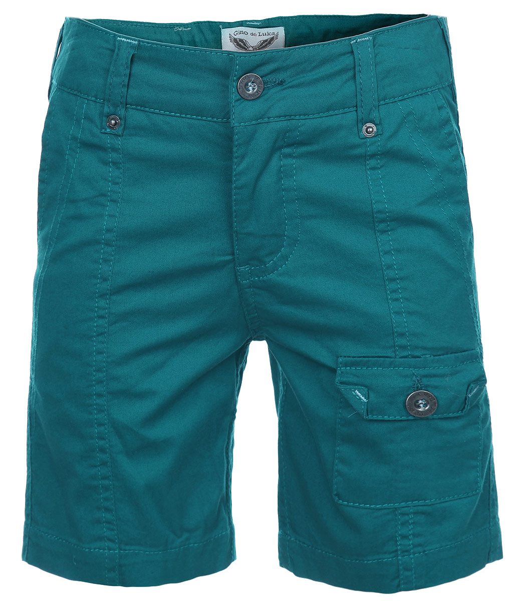 ШортыSS16-CRN-BSH-065 ШортыSS16-CRN-BSH-065Стильные шорты для мальчика Gino de Luka идеально подойдут юному моднику для отдыха и прогулок. Изготовленные из эластичного хлопка, они мягкие и приятные на ощупь, не сковывают движения и позволяют коже дышать, обеспечивая наибольший комфорт. Модель на талии застегивается на металлическую пуговицу и имеет ширинку на застежке-молнии, а также шлевки для ремня. С внутренней стороны пояс регулируется скрытой резинкой на пуговицах. Спереди расположены два втачных кармана и один накладной с клапаном на пуговице, сзади - два прорезных кармана. Современный дизайн и расцветка делают эти шорты модным предметом детской одежды. В них ребенок всегда будет в центре внимания!