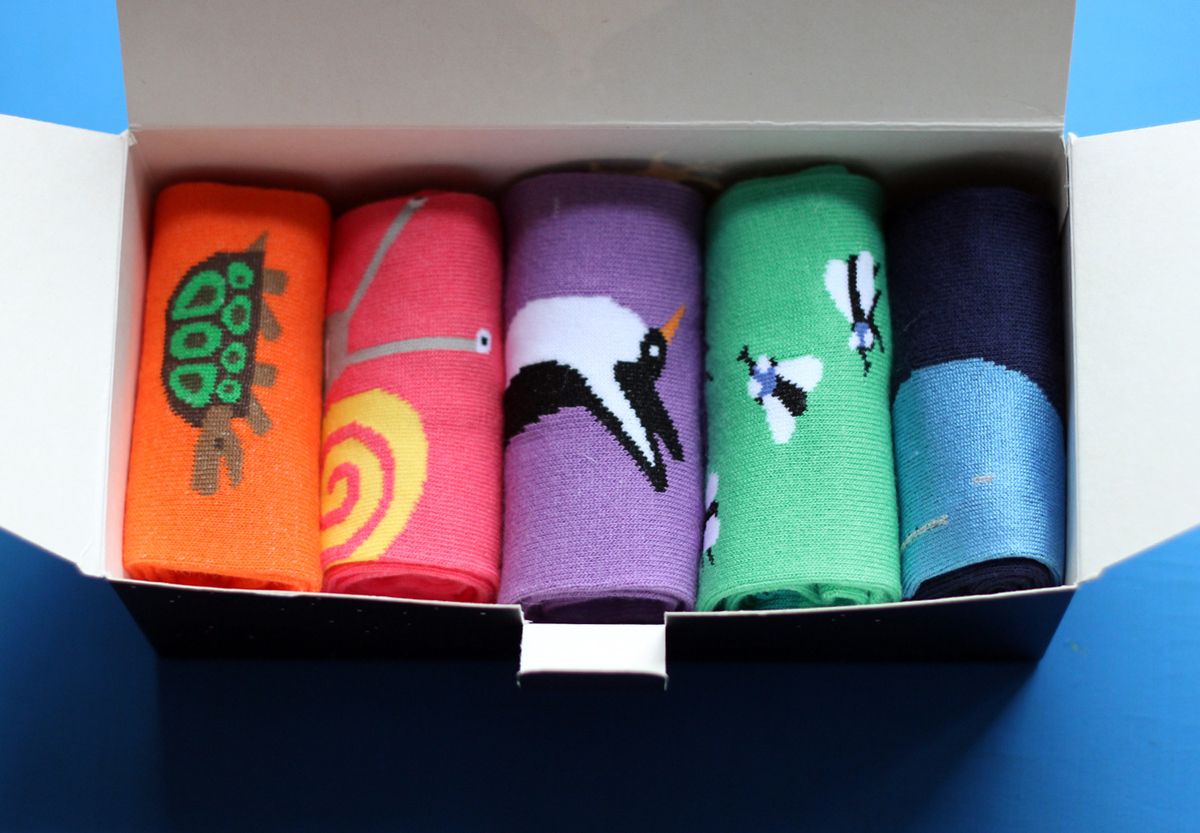 Комплект носковp01521 Комплект носковp01521Женские носки Big Bang Socks изготовлены из высококачественного хлопка с добавлением полиамидных и эластановых волокон, которые обеспечивают великолепную посадку. Носки отличаются ярким стильным дизайном. Удобная резинка идеально облегает ногу и не пережимает сосуды, усиленные пятка и мысок повышают износоустойчивость носка, а удлиненный паголенок придает более эстетичный вид. Дизайнерские носки Big Bang Socks - яркая деталь в вашем образе и оригинальный подарок для друзей и близких. В комплект входят пять пар носков с разными принтами.