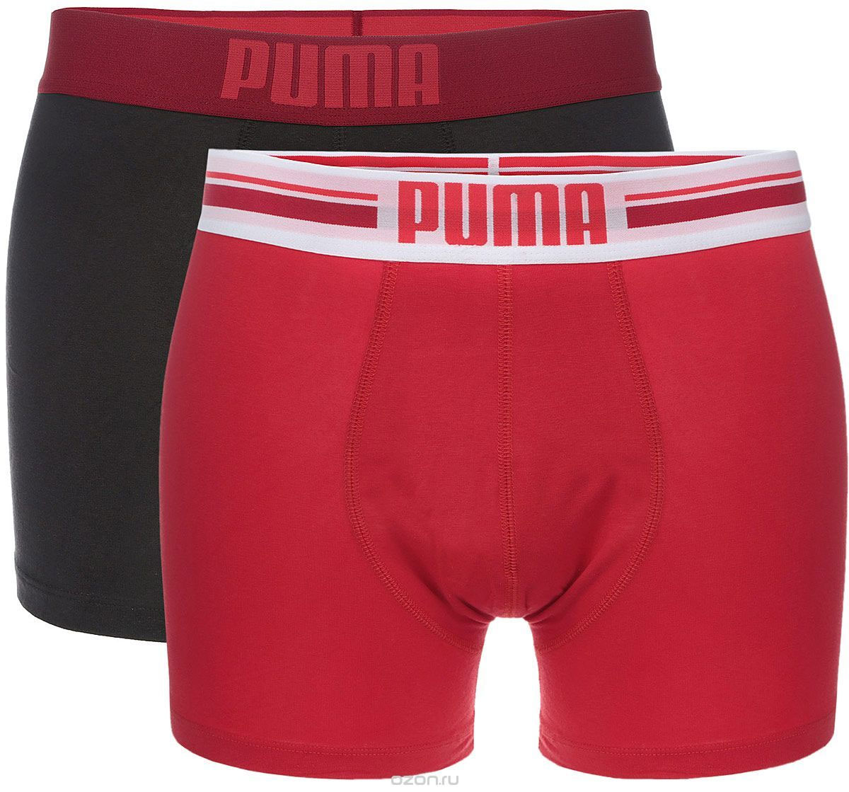 Трусы мужские Puma Placed Logo Boxer 2P, 2 шт. 906519090651901 Трусы мужские Puma Placed Logo Boxer 2P, 2 шт. 906519090651901Комплект классических трусов-боксеров Puma Placed Logo Boxer 2P на широкой резинке с надписью логотипа бренда по поясу. Тонкие, мягкие, нежные и приятные к телу трусы подходят к любой фигуре и будут незаметны под одеждой. Модель создана для тех, кто предпочитает комфорт, практичность и современный дизайн. В комплекте 2 шт.