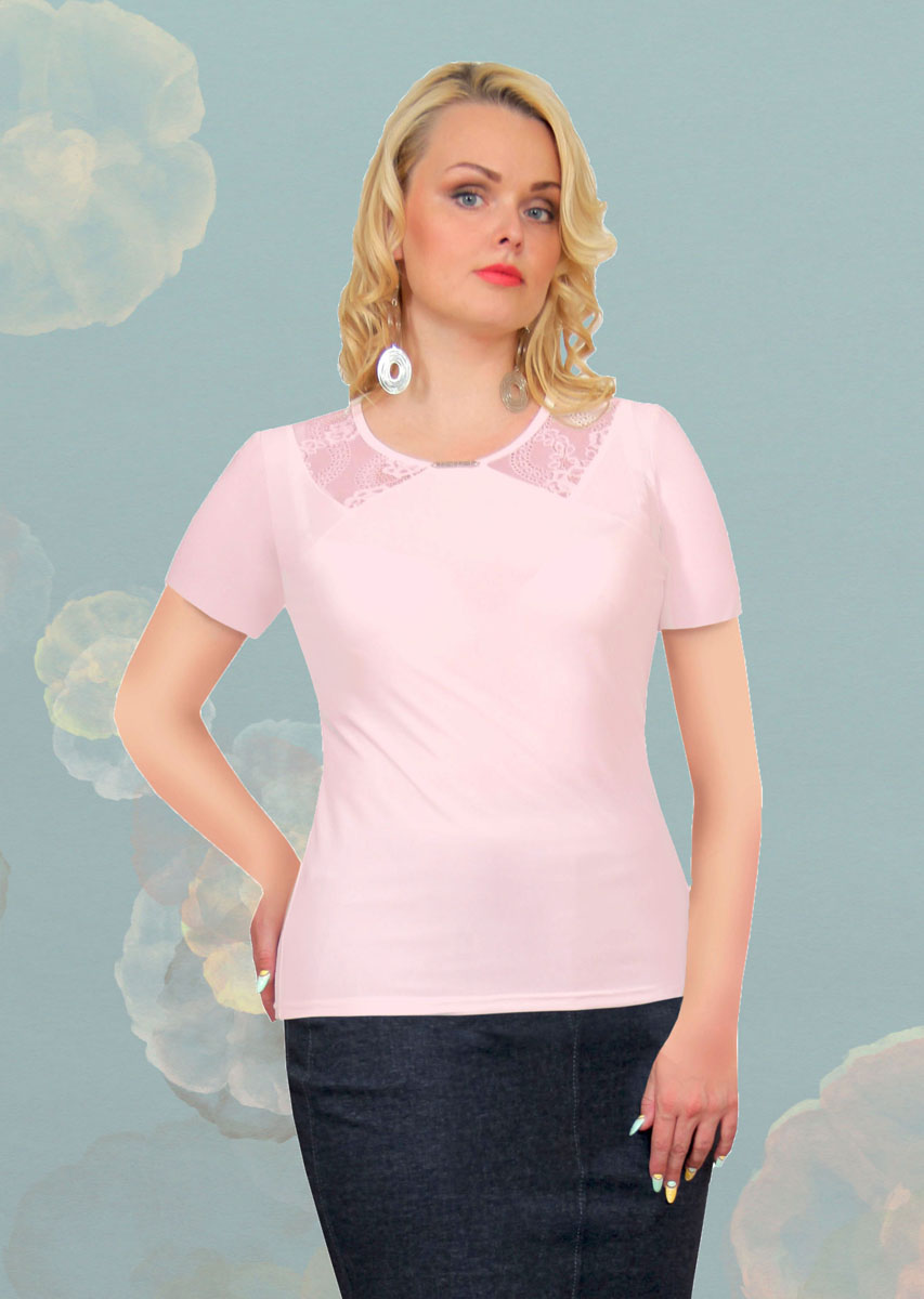 Блузка887м Блузка887мСтильная женская блузка Milana Style, выполненная из качественного материала, подчеркнет ваш уникальный стиль и поможет создать женственный образ. Модель с короткими рукавами и круглым вырезом горловины оформлена вставками из гипюра. Вырез горловины украшен оригинальным декоративным элементом. Такая блузка будет дарить вам комфорт в течение всего дня и послужит замечательным дополнением к вашему гардеробу.