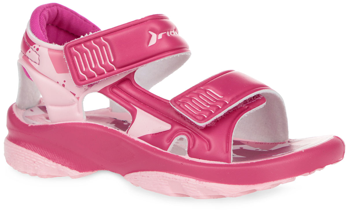 Сандалии для девочки K2 Twist V Baby. 81694-2409081694-24090 Сандалии для девочки K2 Twist V Baby. 81694-2409081694-24090Стильные сандалии K2 Twist V Baby от Rider придутся по душе вашей маленькой моднице. Верх модели выполнен из поливинилхлорида и оформлен оригинальным принтом. Задник и один из ремешков дополнены символикой бренда. Внутренняя часть, изготовленная из текстиля, гарантирует уют и предотвращает натирание. Стелька из ПВХ, выполненная в единой стилистике с верхом, предотвращает выскальзывание ноги. Ремешки на застежке-липучке с дополнительной поддержкой пяточной части надежно зафиксируют обувь на ноге. Рельефное основание подошвы обеспечивает уверенное сцепление с любой поверхностью. Удобные сандалии прекрасно подойдут для походов на пляж или прогулок.