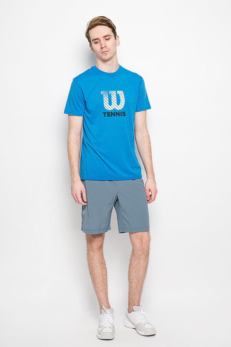 ШортыWRA743202 ШортыWRA743202Мужские шорты для тенниса Wilson Rush 9 Woven - это незаменимый атрибут в гардеробе любого спортсмена. Стильные удобные шорты выполнены из 100% полиэстера, благодаря чему превосходно сидят, не стесняют движений и великолепно отводят влагу, оставляя тело сухим даже во время интенсивных тренировок. Модель дополнена широкой эластичной резинкой на талии. Объем пояса регулируется при помощи шнурка-кулиски. Шорты имеют два втачных кармана спереди и небольшие разрезы в боковых швах. Устремляясь за очередным укороченным ударом и высоким мячом, используйте всю силу ног, а легкие шорты помогут вам в этом: они подарят комфорт и полную свободу движений. Эти модные шорты послужат отличным дополнением к вашему спортивному гардеробу. В них вы всегда будете чувствовать себя уверенно и комфортно.