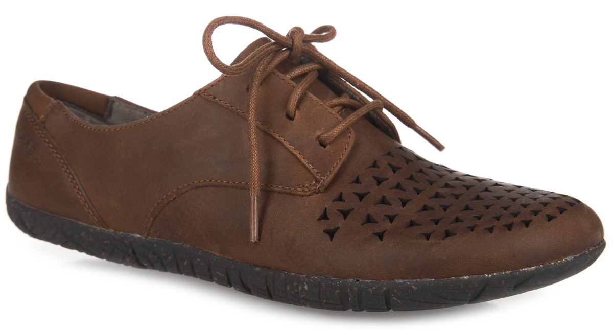 ПолуботинкиJ55508 ПолуботинкиJ55508Женские полуботинки от Merrell Mimix Cheer - отличный вариант на каждый день. Модель выполнена из натуральной кожи и оформлена в передней части резными узорами, которые обеспечивают лучшую воздухопроницаемость. Подъем дополнен шнуровкой, надежно фиксирующей обувь на стопе. Стелька с памятью выполнена из текстиля. Технология стельки M Select Fresh естественным образом устраняет бактерии - причину возникновения неприятного запаха внутри ботинка. Текстильная подкладка обеспечит комфорт и предотвратит натирание. Задник оформлен текстильной вставкой и фирменным тиснением. Подошва M Select Grip гарантирует долговечность. Специальный рисунок протектора, обеспечивающий отличное сцепление на разных видах поверхности, сконструирован таким образом, чтобы в его элементах не застревали мелкие камни, не удерживалась земля.