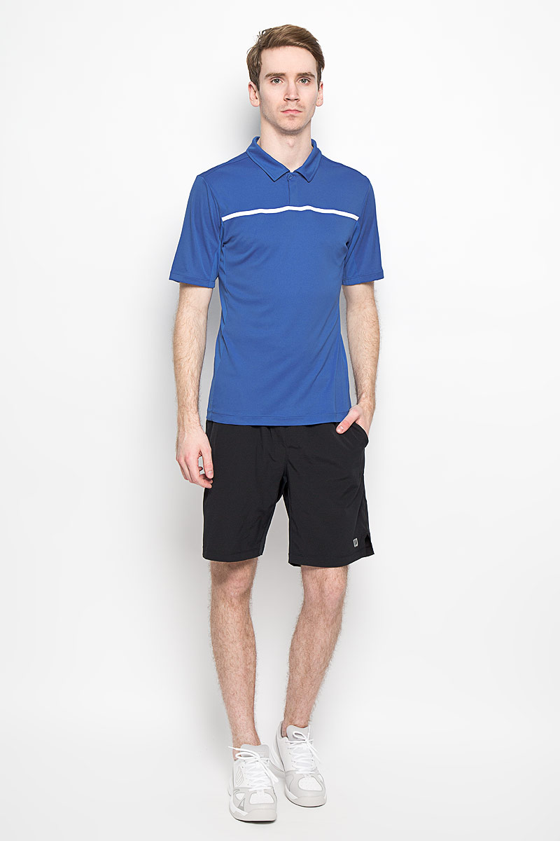 ПолоWRA725301 ПолоWRA725301Стильная мужская футболка для тенниса Wilson Rush Color Inset Polo, выполненная из полиэстера, обладает высокой теплопроводностью, воздухопроницаемостью и гигроскопичностью и великолепно отводит влагу, оставляя тело сухим даже во время интенсивных тренировок. Такая футболка превосходно подойдет для занятий спортом и активного отдыха. Модель с короткими рукавами и отложным воротником - идеальный вариант для занятий спортом. Такая футболка обеспечит свободу движений. Дополнительная вентиляция предусмотрена для лучшего воздухообмена. Эргономичные швы минимизируют натирание кожи, исключая дискомфорт. Бока модели и рукава дополнены перфорацией, сохраняя нормальную циркуляцию воздуха. Сверху футболка застегивается на две пластиковые пуговицы. Такая футболка подарит вам комфорт в течение всей игры и послужит замечательным дополнением к вашему гардеробу.