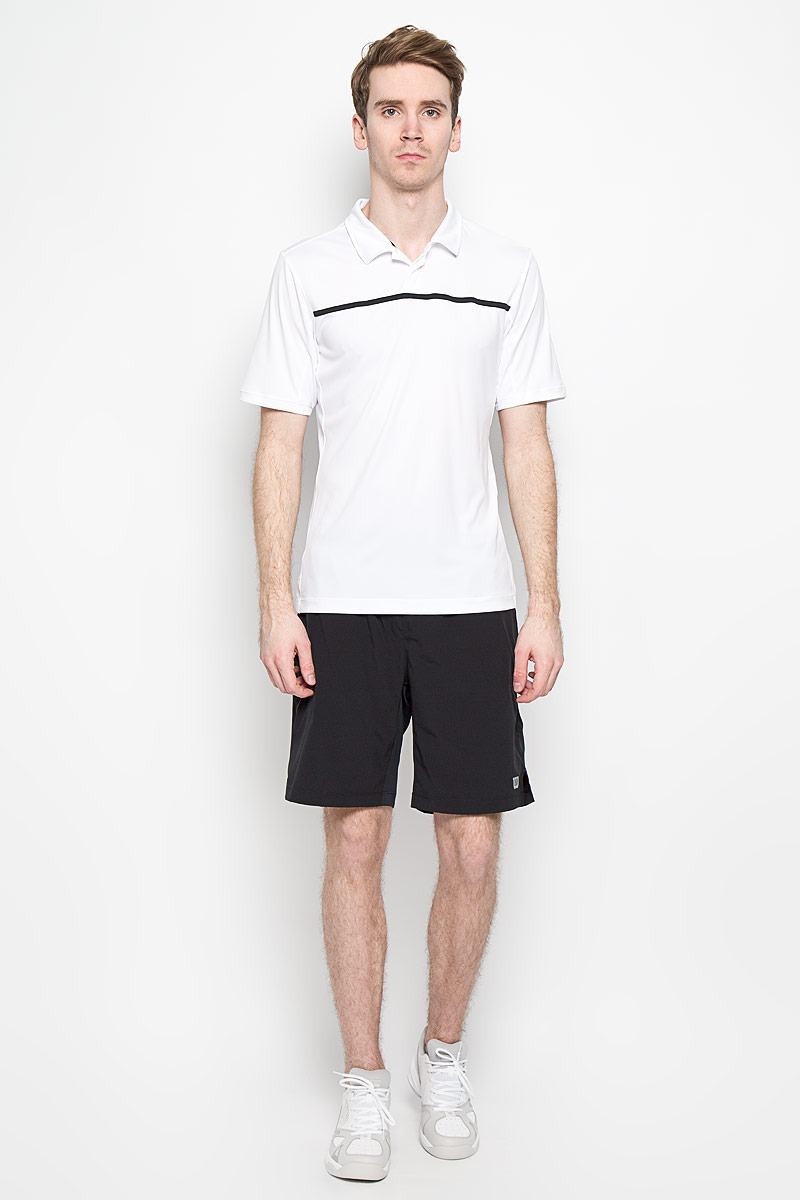ПолоWRA725301 ПолоWRA725301Стильная мужская футболка для тенниса Wilson Rush Color Inset Polo, выполненная из полиэстера, обладает высокой теплопроводностью, воздухопроницаемостью и гигроскопичностью и великолепно отводит влагу, оставляя тело сухим даже во время интенсивных тренировок. Такая футболка превосходно подойдет для занятий спортом и активного отдыха. Модель с короткими рукавами и отложным воротником - идеальный вариант для занятий спортом. Такая футболка обеспечит свободу движений. Дополнительная вентиляция предусмотрена для лучшего воздухообмена. Эргономичные швы минимизируют натирание кожи, исключая дискомфорт. Бока модели и рукава дополнены перфорацией, сохраняя нормальную циркуляцию воздуха. Сверху футболка застегивается на две пластиковые пуговицы. Такая футболка подарит вам комфорт в течение всей игры и послужит замечательным дополнением к вашему гардеробу.