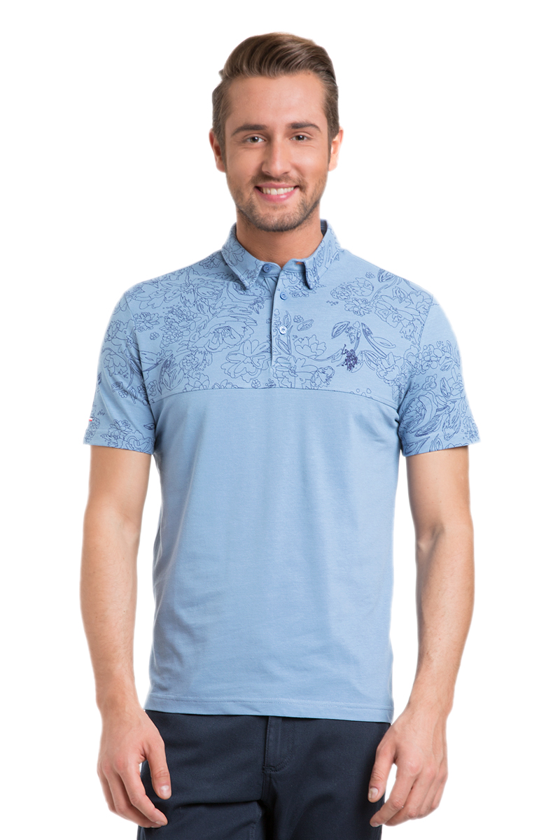 ПолоG081GL0110BAYTA_LC0023 ПолоG081GL0110BAYTA_LC0023Мужское поло U.S. Polo Assn. изготовлено из натурального хлопка. Модель с отложным воротником и короткими рукавами застегивается сверху на три пуговицы. Поло украшено вышитым логотипом бренда.
