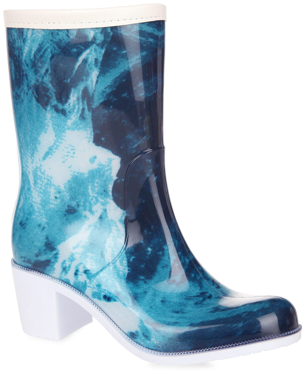 Резиновые сапоги  - бирюзовый, темно-синий цвет