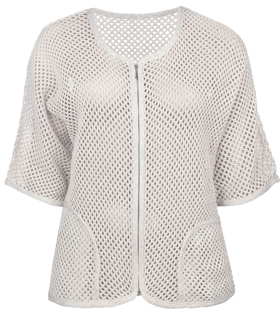 Жакет женский. 12971297 Жакет женский. 12971297Женский жакет Milana Style позволит вам создать неповторимый и запоминающийся образ. Благодаря своему составу, в который входит ПАН, лен и хлопок, изделие мягкое, тактильно приятное, обладает высокими дышащими свойствами. Модель с круглым вырезом горловины и рукавами-кимоно 3/4 застегивается на молнию. Спереди расположены два накладных кармана. Изделие оформлено вязаным ажурным рисунком. Такая модель будет дарить вам комфорт в течение всего дня и послужит замечательным дополнением к вашему гардеробу.