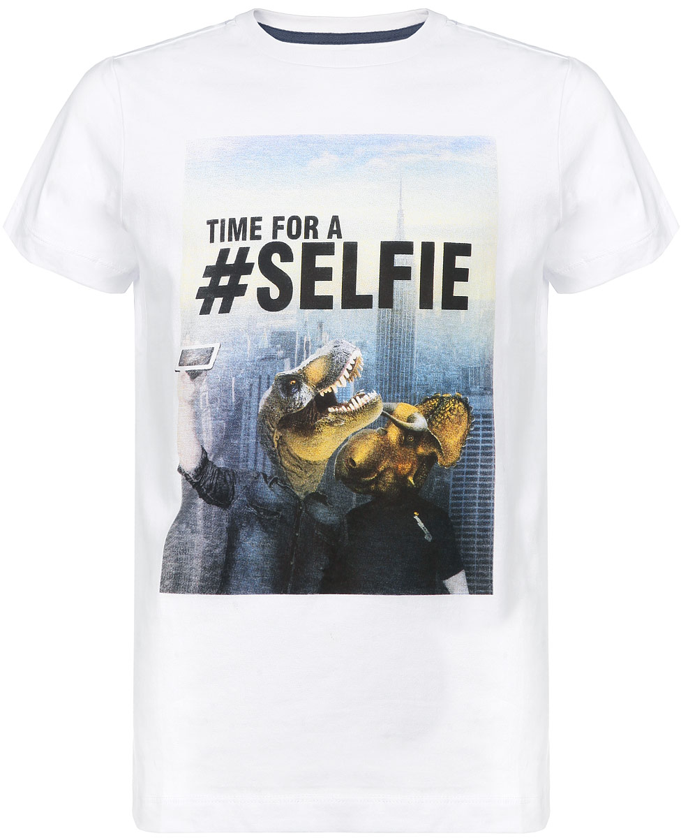 Футболка для мальчика. Ts-811/561-6113Ts-811/561-6113 Футболка для мальчика. Ts-811/561-6113Ts-811/561-6113Футболка для мальчика Sela станет отличным дополнением к детскому гардеробу. Изготовленная из мягкого хлопка с добавлением полиэстера, она тактильно приятная, не сковывает движения и позволяет коже дышать, обеспечивая комфорт. Футболка с короткими рукавами имеет круглый вырез горловины, дополненный мягкой трикотажной резинкой. Модель оформлена оригинальным принтом и надписью. Дизайн и расцветка делают эту футболку стильным предметом детской одежды. В ней юный модник всегда будет в центре внимания!