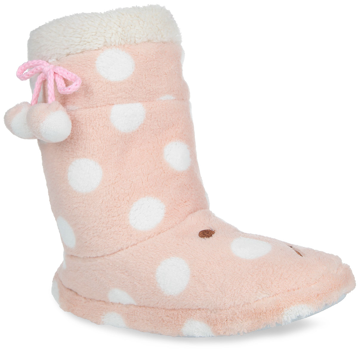 Шлепанцы  - светло-персиковый, белый цвет