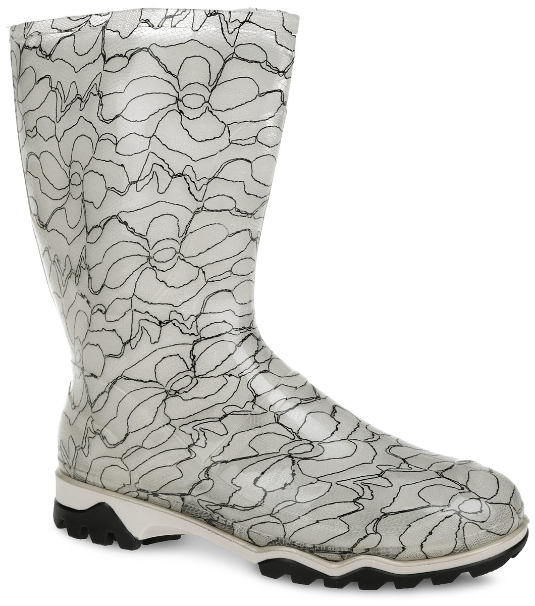 Резиновые сапоги  - серо-бежевый, прозрачный цвет