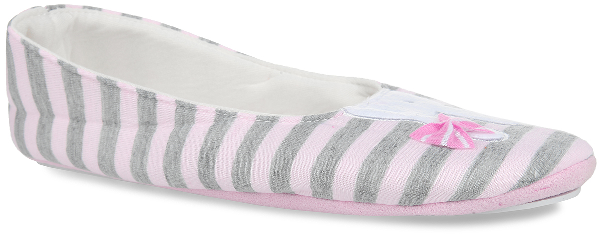 Шлепанцы  - серый, розовый цвет