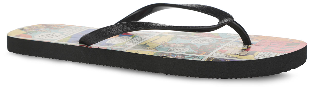 Сланцы женские. 047-11047-11_BLACK Сланцы женские. 047-11047-11_BLACKСтильные женские сланцы от Mon Ami очаруют вас с первого взгляда. Верх модели выполнен из ПВХ с блестящей поверхностью. Верхняя поверхность подошвы оформлена яркими изображениями и персонажем рисованных мультиков Betty Boop, созданным Максом Флейшером. Ремешки с перемычкой гарантируют надежную фиксацию изделия на ноге. Рельефное основание подошвы, изготовленной из ЭВА материала, обеспечивает уверенное сцепление с любой поверхностью. Удобные сланцы прекрасно подойдут для похода в бассейн или на пляж.