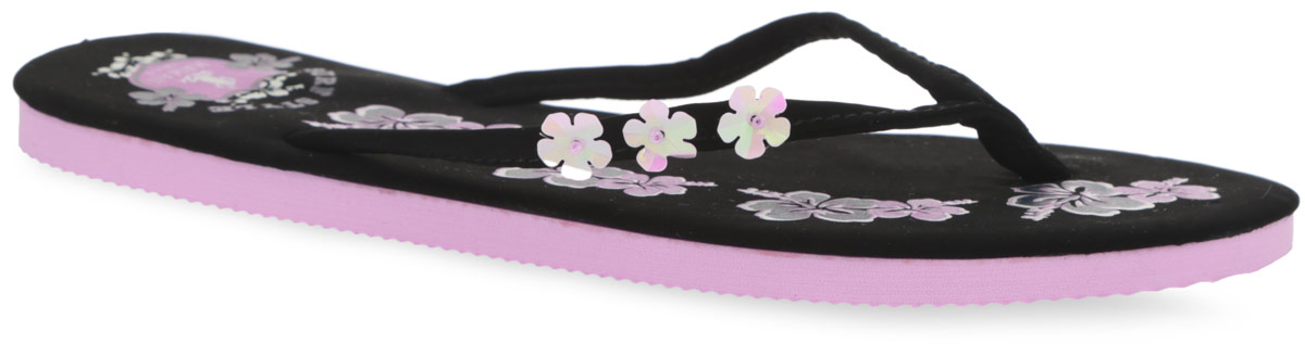 Сланцы женские Hawai. MSW77_HAWAI_BLACKMSW77_HAWAI_BLACK/NAVY Сланцы женские Hawai. MSW77_HAWAI_BLACKMSW77_HAWAI_BLACK/NAVYЧудесные и очень легкие сланцы от Mon Ami придутся вам по душе. Верх модели выполнен из текстильного материала и оформлен на ремешке цветочной аппликацией. Ремешки с перемычкой гарантируют надежную фиксацию изделия на ноге. Верхняя часть подошвы, изготовленная из текстиля, декорирована оригинальной цветочным принтом. Рельефное основание подошвы из ЭВА материала обеспечивает уверенное сцепление с любой поверхностью. Материал ЭВА имеет пористую структуру, обладает великолепными теплоизоляционными и морозостойкими свойствами, 100% водонепроницаемостью, придает обуви амортизационные свойства, мягкость при ходьбе, устойчивость к истиранию подошвы. Удобные сланцы прекрасно подойдут для похода в бассейн или на пляж.