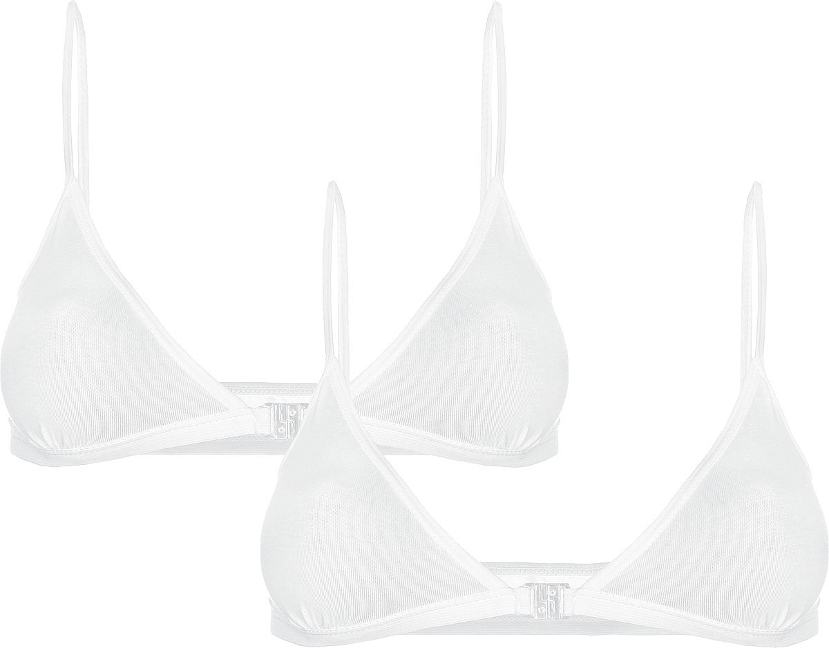 ТопN435008-18 ТопN435008-18Топ для девочки Baykar выполнен из эластичного хлопка. Изделие мягкое, тактильно приятное, позволяет коже дышать. Модель на тонких эластичных бретелях с V-образным вырезом горловины застегивается спереди на пластиковую защелку. По низу топ дополнен мягкой эластичной резинкой, благодаря которой изделие прекрасно повторяет контуры тела и не сковывает движений, обеспечивая максимальный комфорт. В комплект входят два одинаковых топа.
