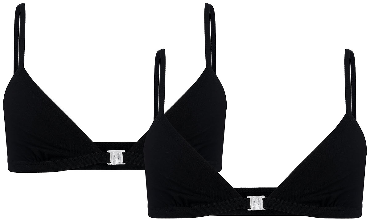 ТопN435008-18 ТопN435008-18Топ для девочки Baykar выполнен из эластичного хлопка. Изделие мягкое, тактильно приятное, позволяет коже дышать. Модель на тонких эластичных бретелях с V-образным вырезом горловины застегивается спереди на пластиковую защелку. По низу топ дополнен мягкой эластичной резинкой, благодаря которой изделие прекрасно повторяет контуры тела и не сковывает движений, обеспечивая максимальный комфорт. В комплект входят два одинаковых топа.