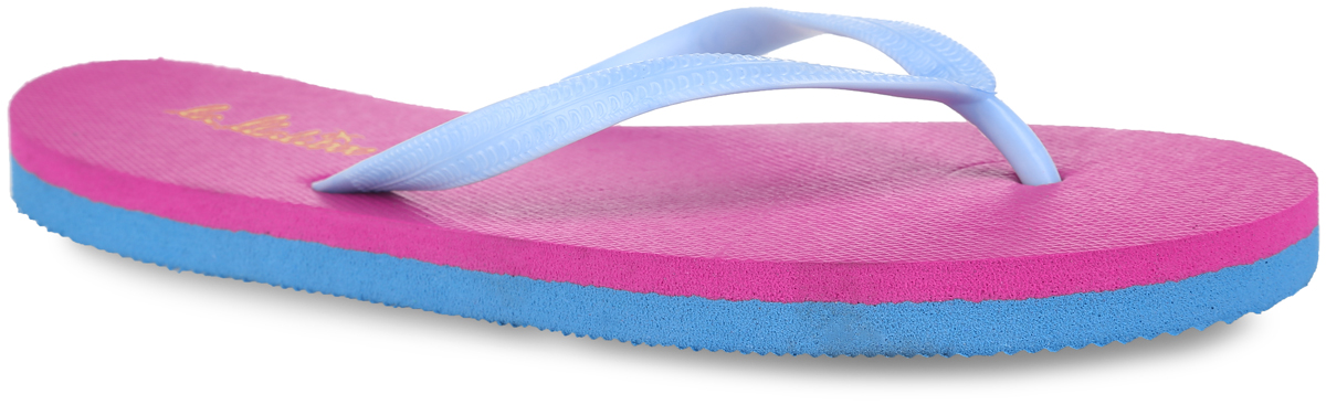 Шлепанцы  - фуксия, голубой цвет
